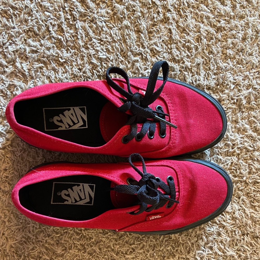 Women size 6.5 red vans